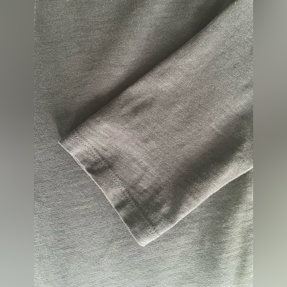 Reiss Cotton Shirt Stretch Terry Fabric Blue Large Slim Fit - Picture 8 of 10